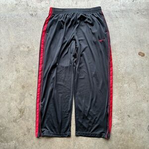 Y2K Nike pants with Black and Red Stripes